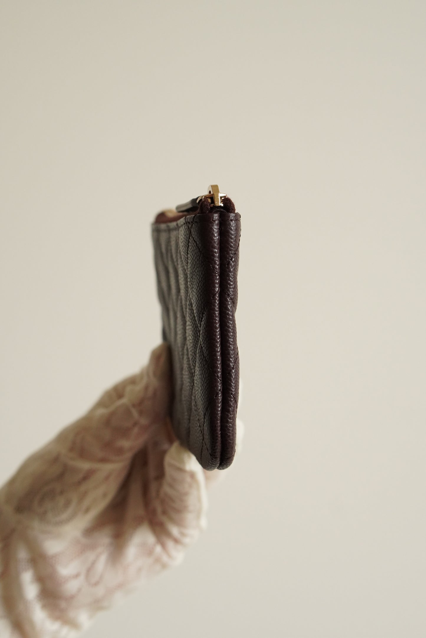 CHANEL MINI O CASE | AUBERGINE