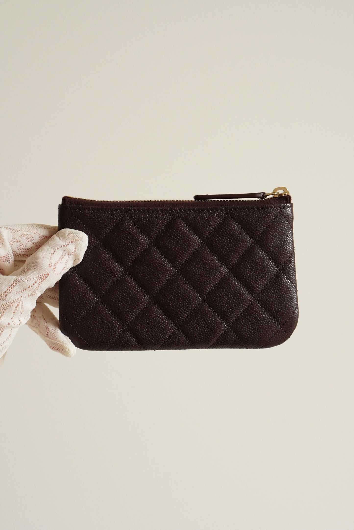 CHANEL MINI O CASE | AUBERGINE