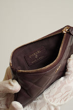 CHANEL MINI O CASE | AUBERGINE