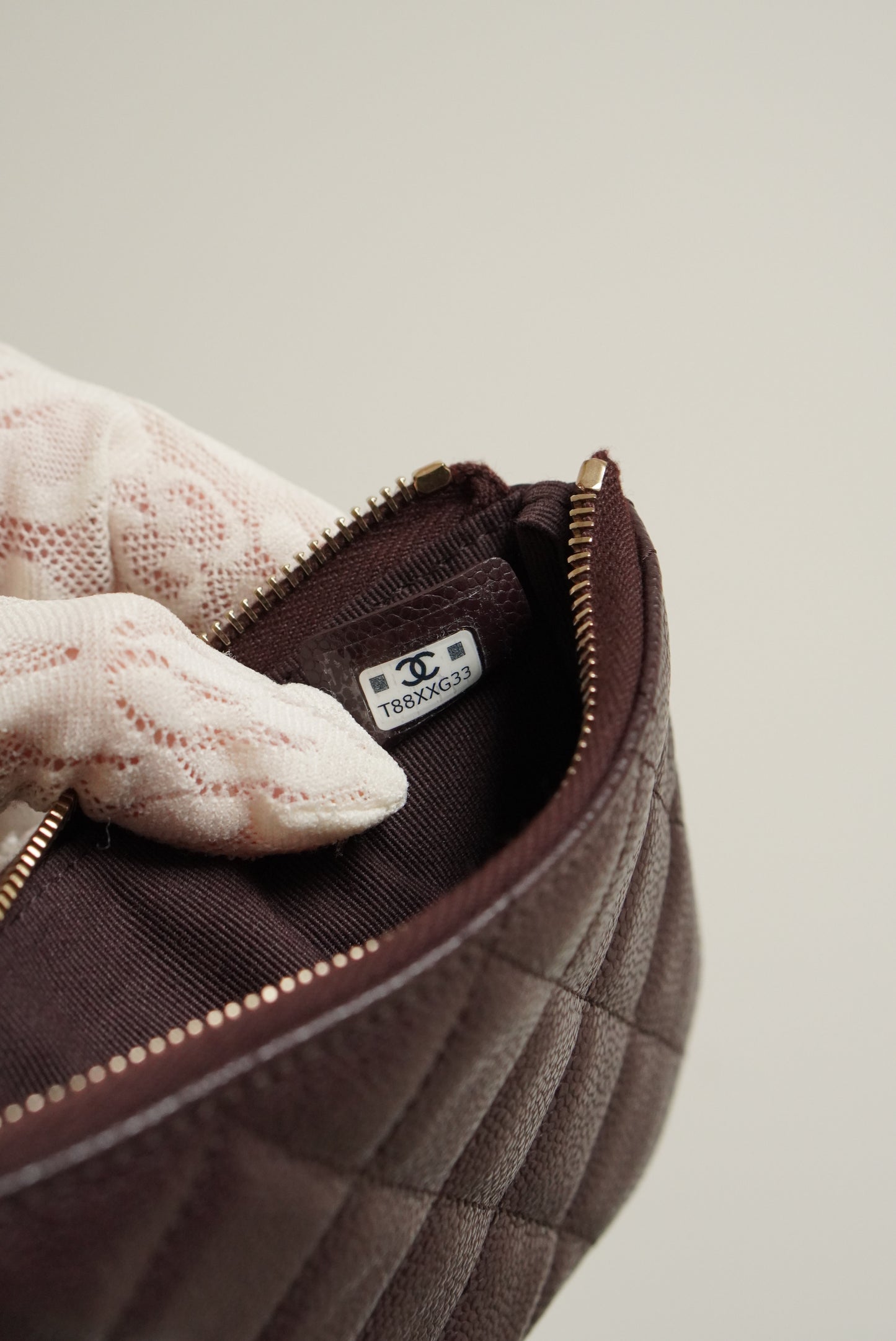 CHANEL MINI O CASE | AUBERGINE