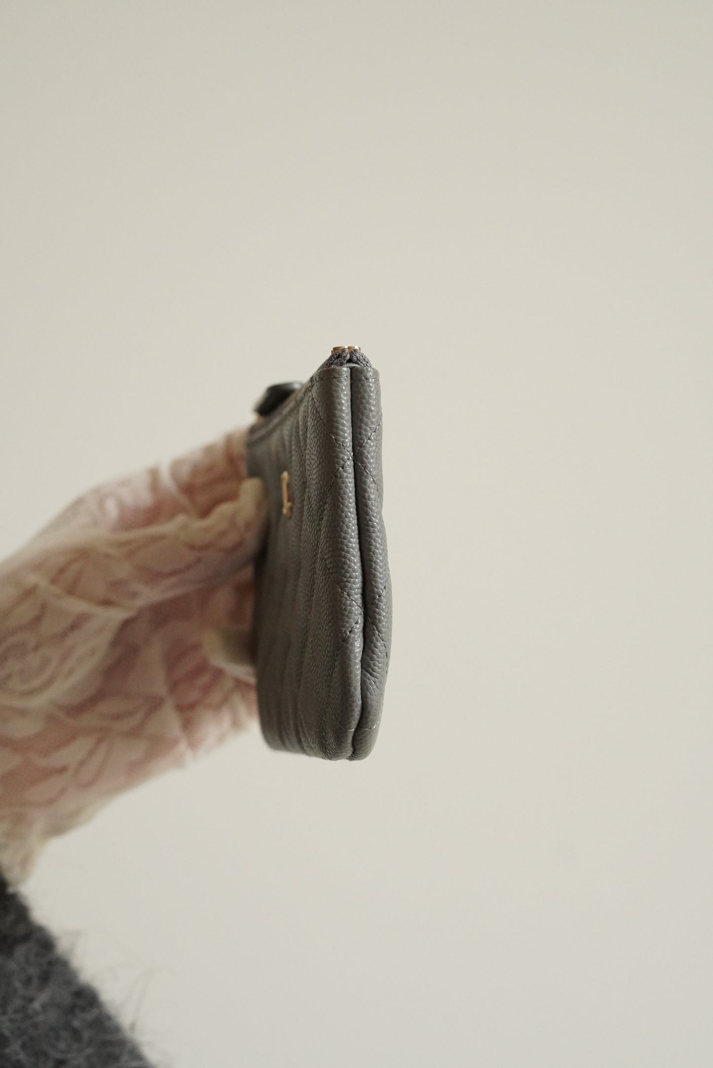 CHANEL MINI O CASE | GREY