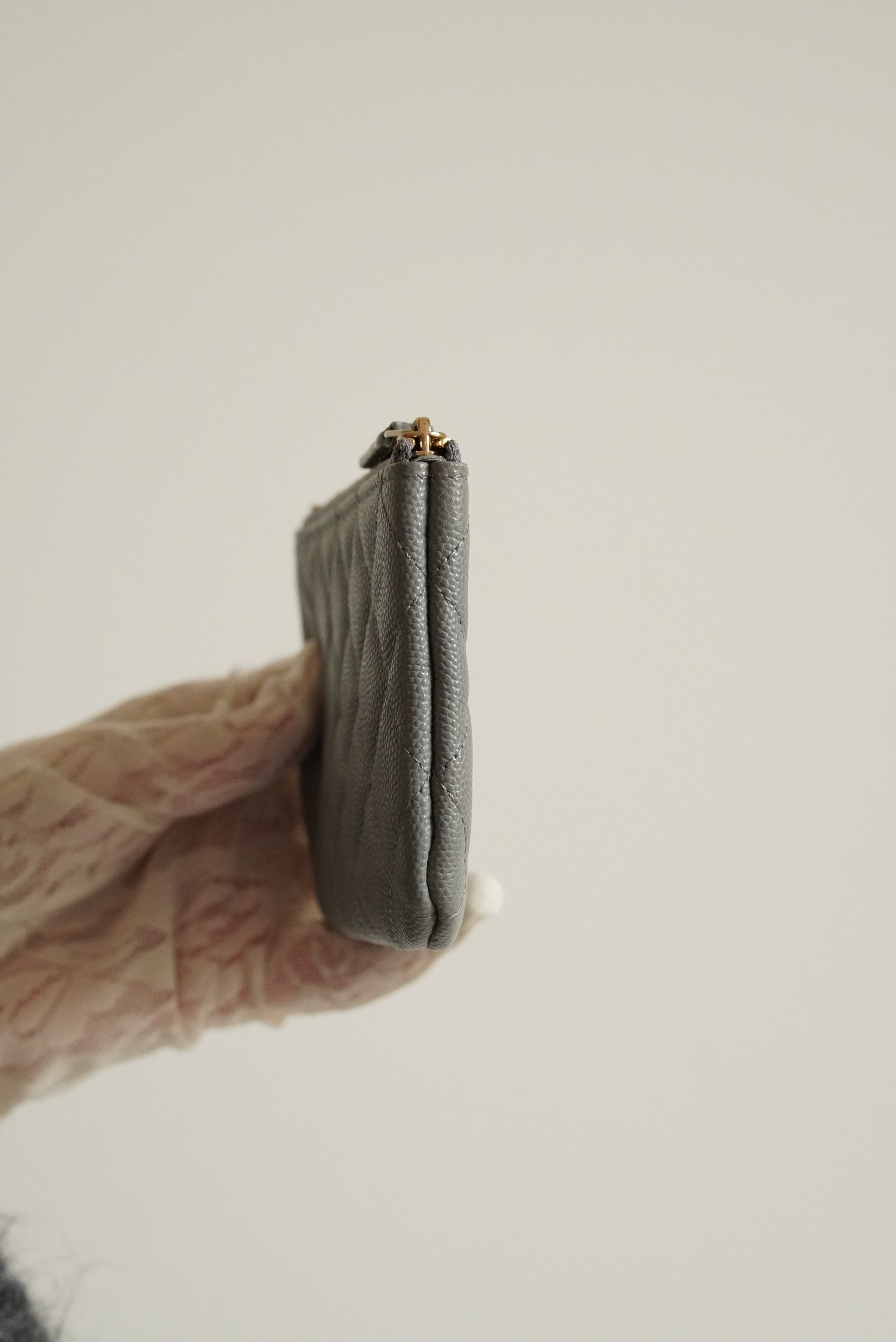 CHANEL MINI O CASE | GREY