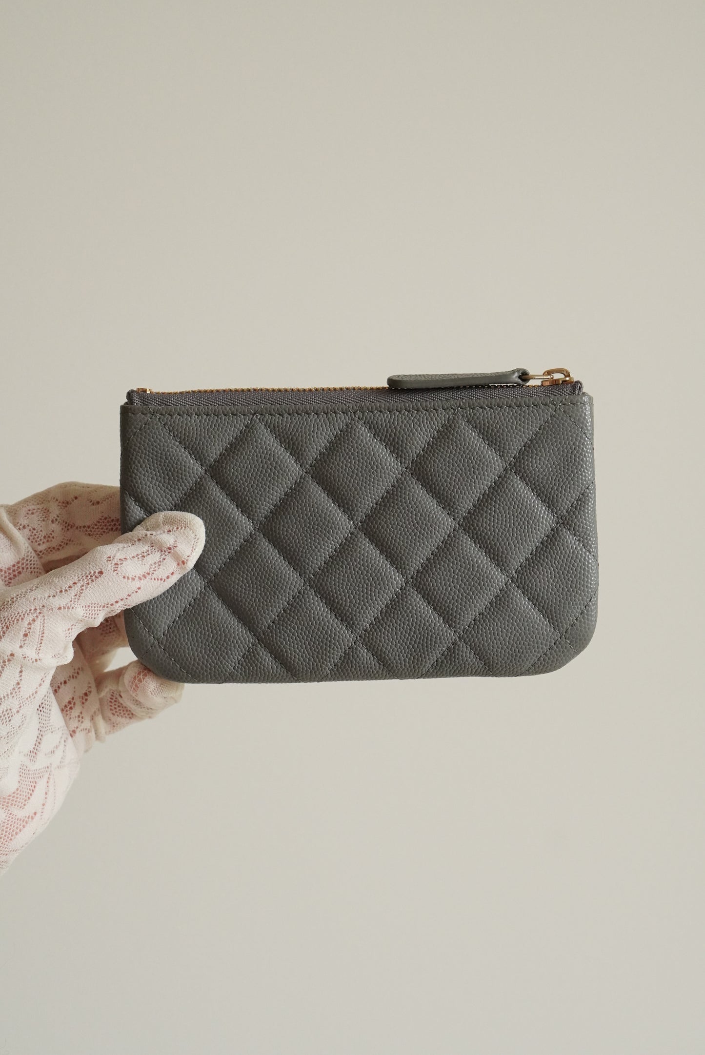CHANEL MINI O CASE | GREY