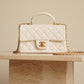 CHANEL 21S MINI RECTANGULAR TOP HANDLE | WHITE