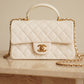 CHANEL 21S MINI RECTANGULAR TOP HANDLE | WHITE