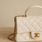 CHANEL 21S MINI RECTANGULAR TOP HANDLE | WHITE