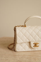CHANEL 21S MINI RECTANGULAR TOP HANDLE | WHITE