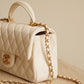 CHANEL 21S MINI RECTANGULAR TOP HANDLE | WHITE