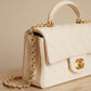 CHANEL 21S MINI RECTANGULAR TOP HANDLE | WHITE