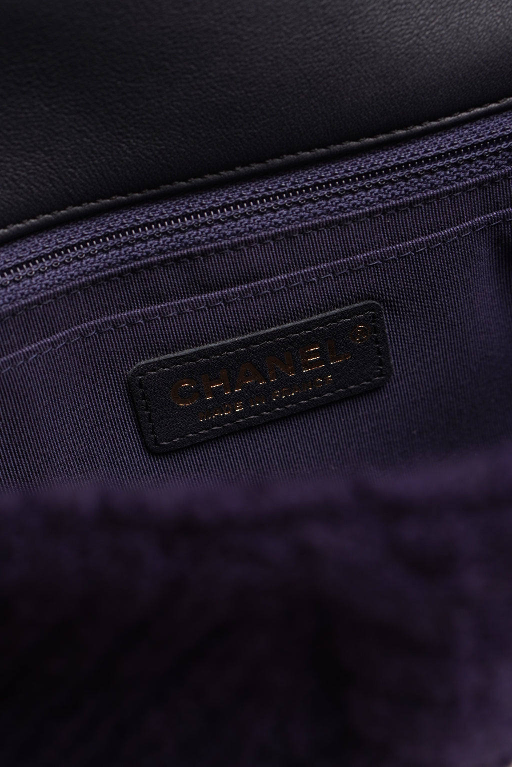 CHANEL 18A PARIS-HAMBURG CABLE KNIT SMALL SINGLE FLAP | NAVY