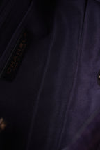 CHANEL 18A PARIS-HAMBURG CABLE KNIT SMALL SINGLE FLAP | NAVY