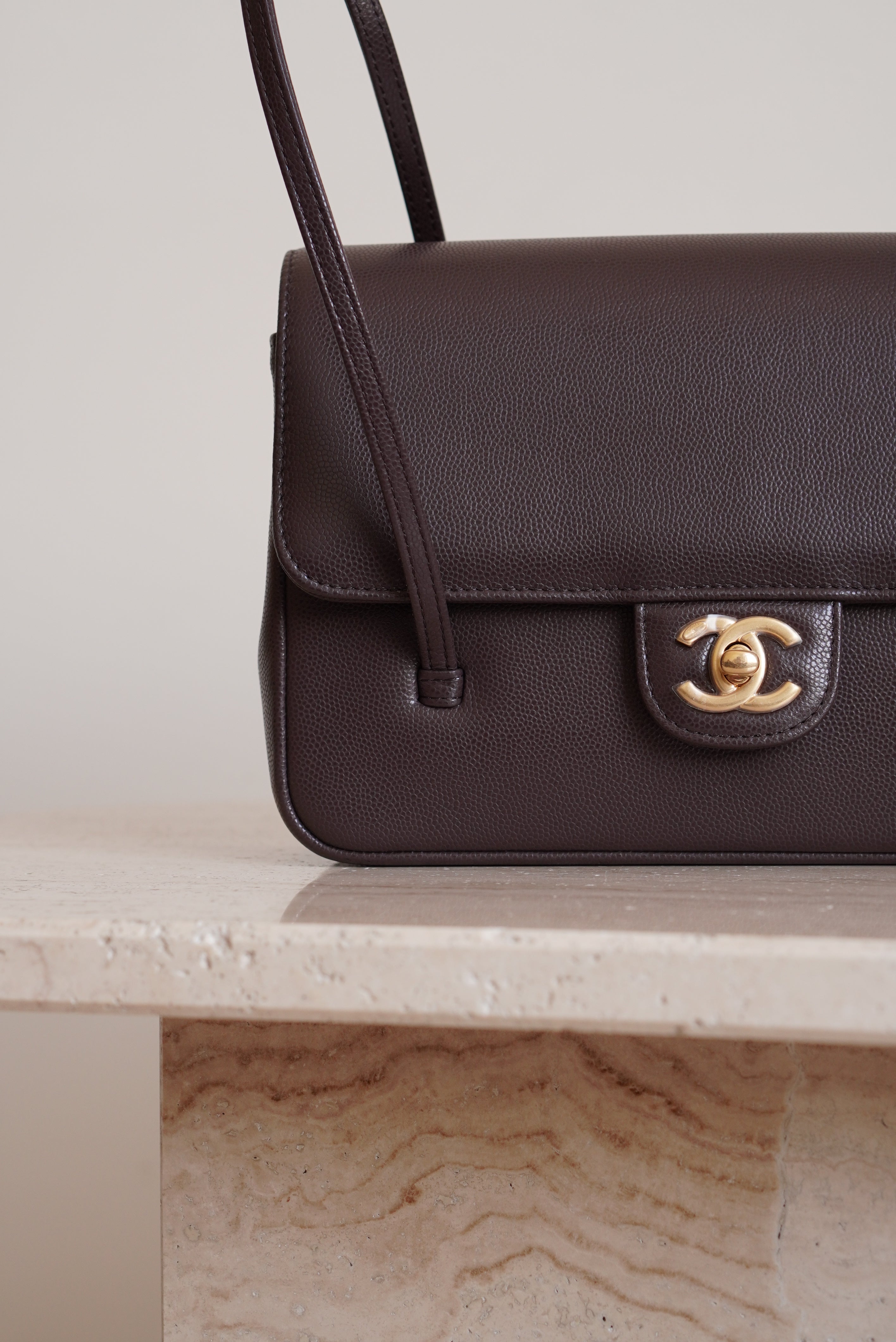 CHANEL 26P PREPPY COCO SMALL | BROWN