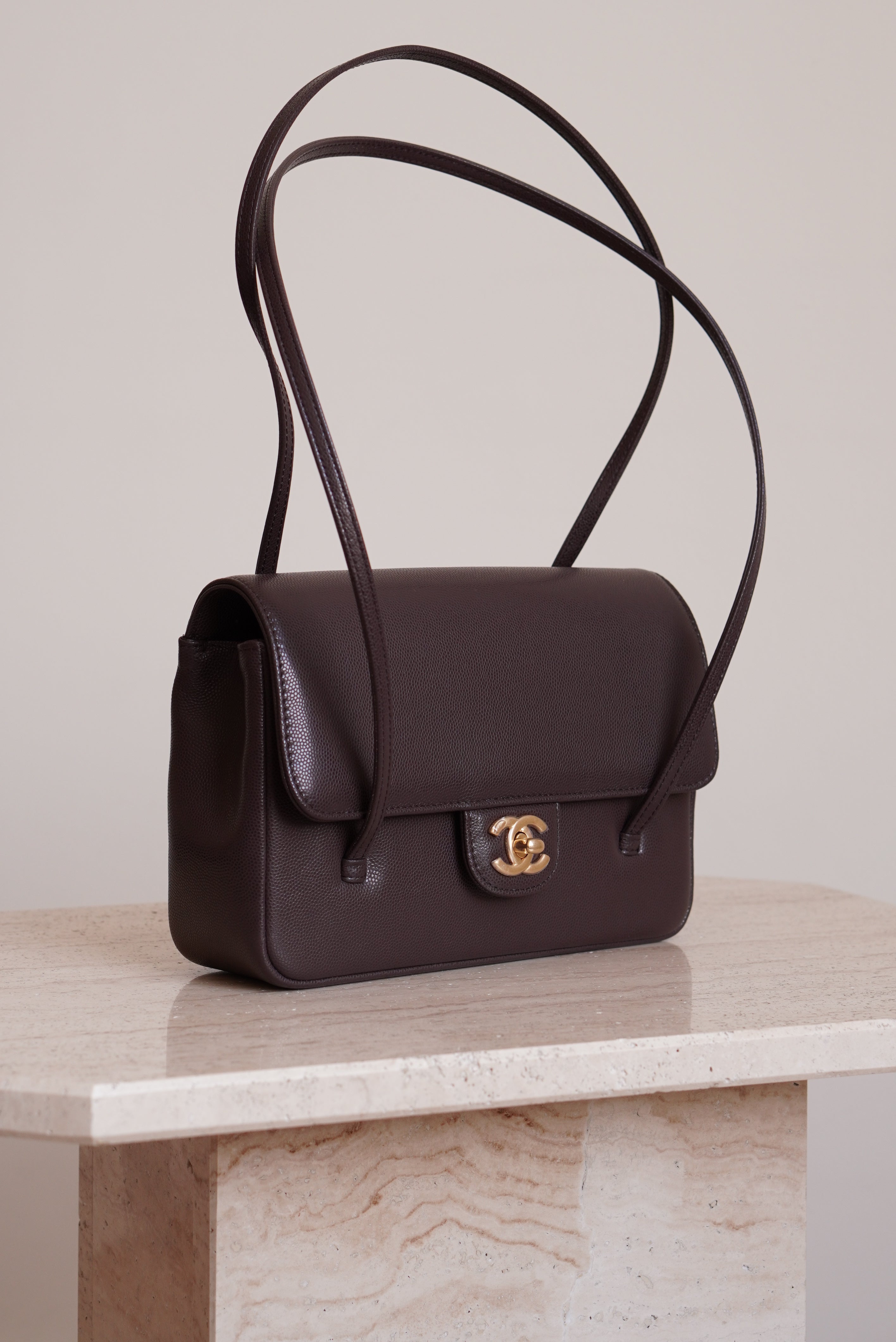 CHANEL 26P PREPPY COCO SMALL | BROWN
