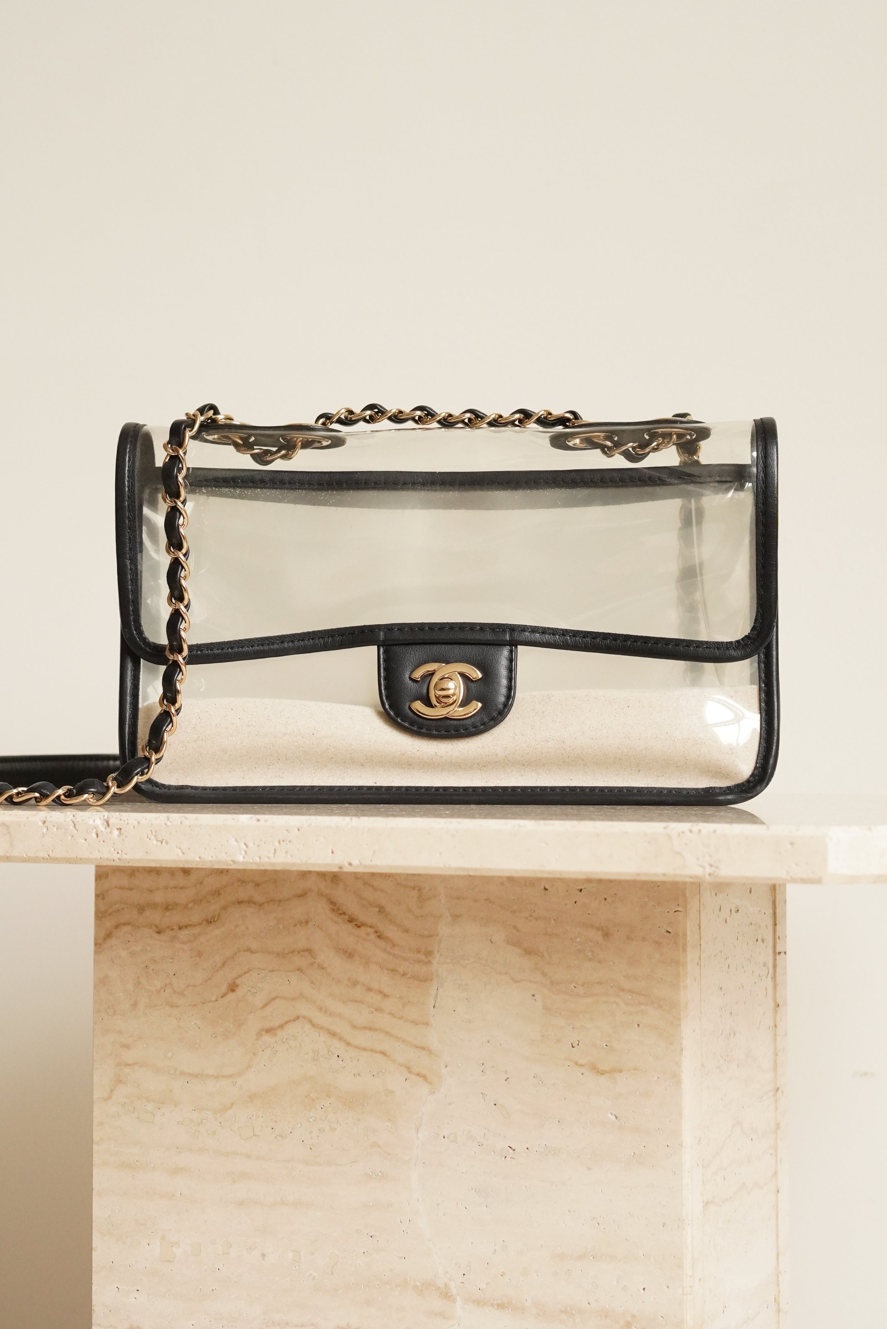 CHANEL MEDIUM SINGLE FLAP SAND BY THE SEA