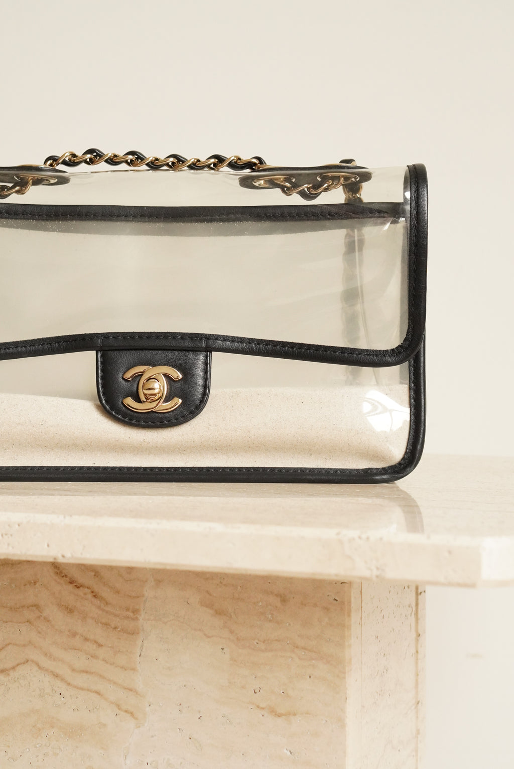 CHANEL MEDIUM SINGLE FLAP SAND BY THE SEA