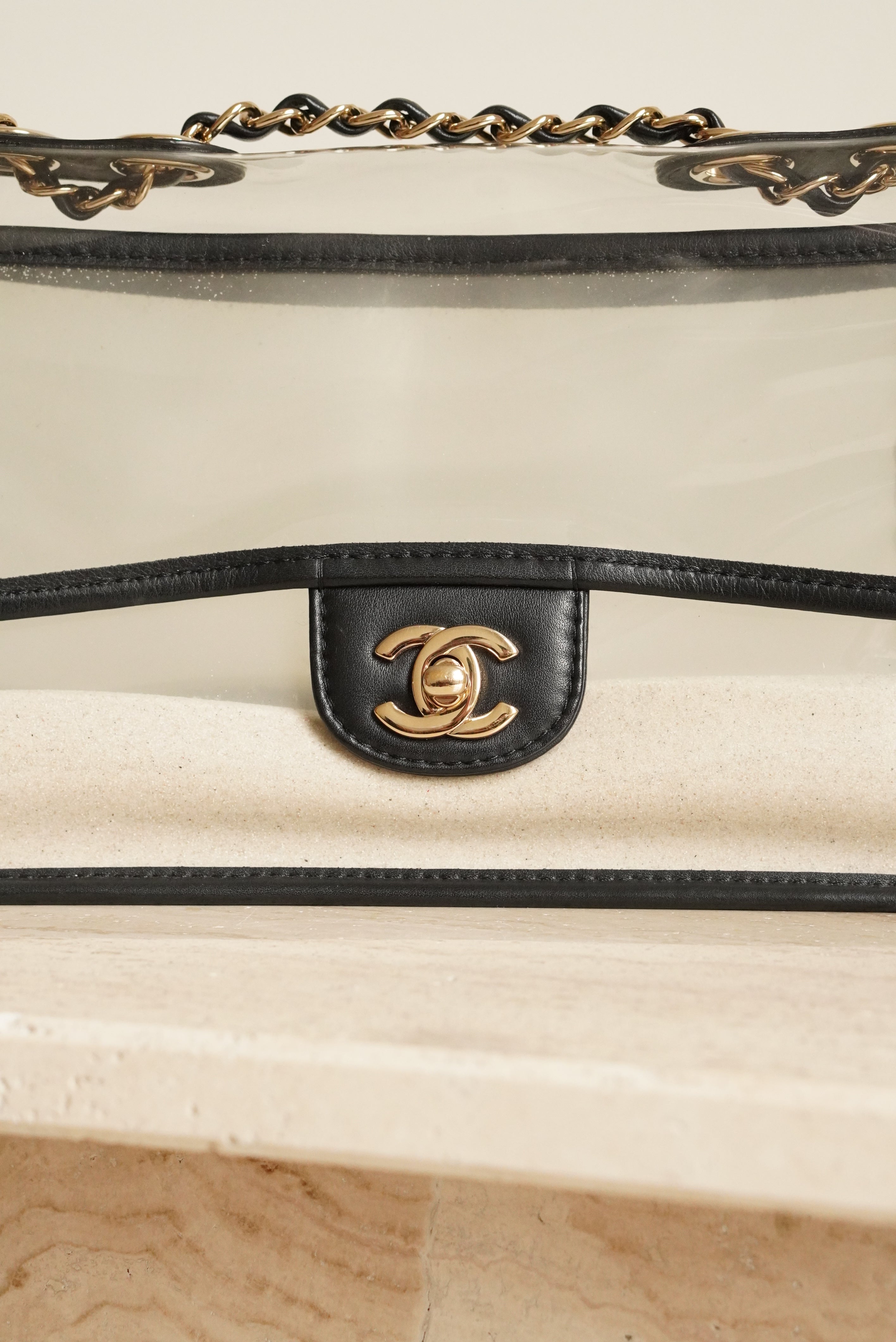 CHANEL MEDIUM SINGLE FLAP SAND BY THE SEA