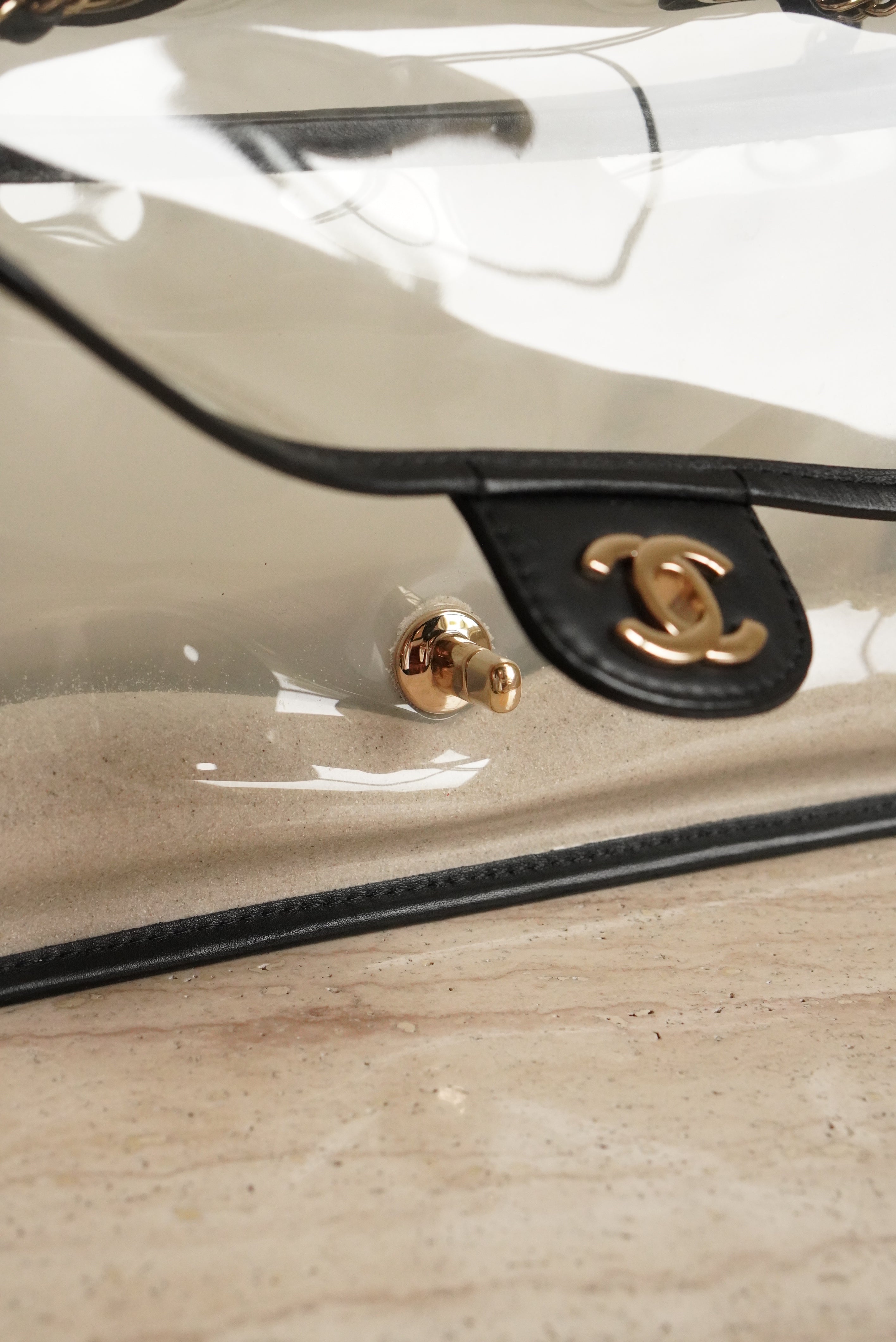 CHANEL MEDIUM SINGLE FLAP SAND BY THE SEA