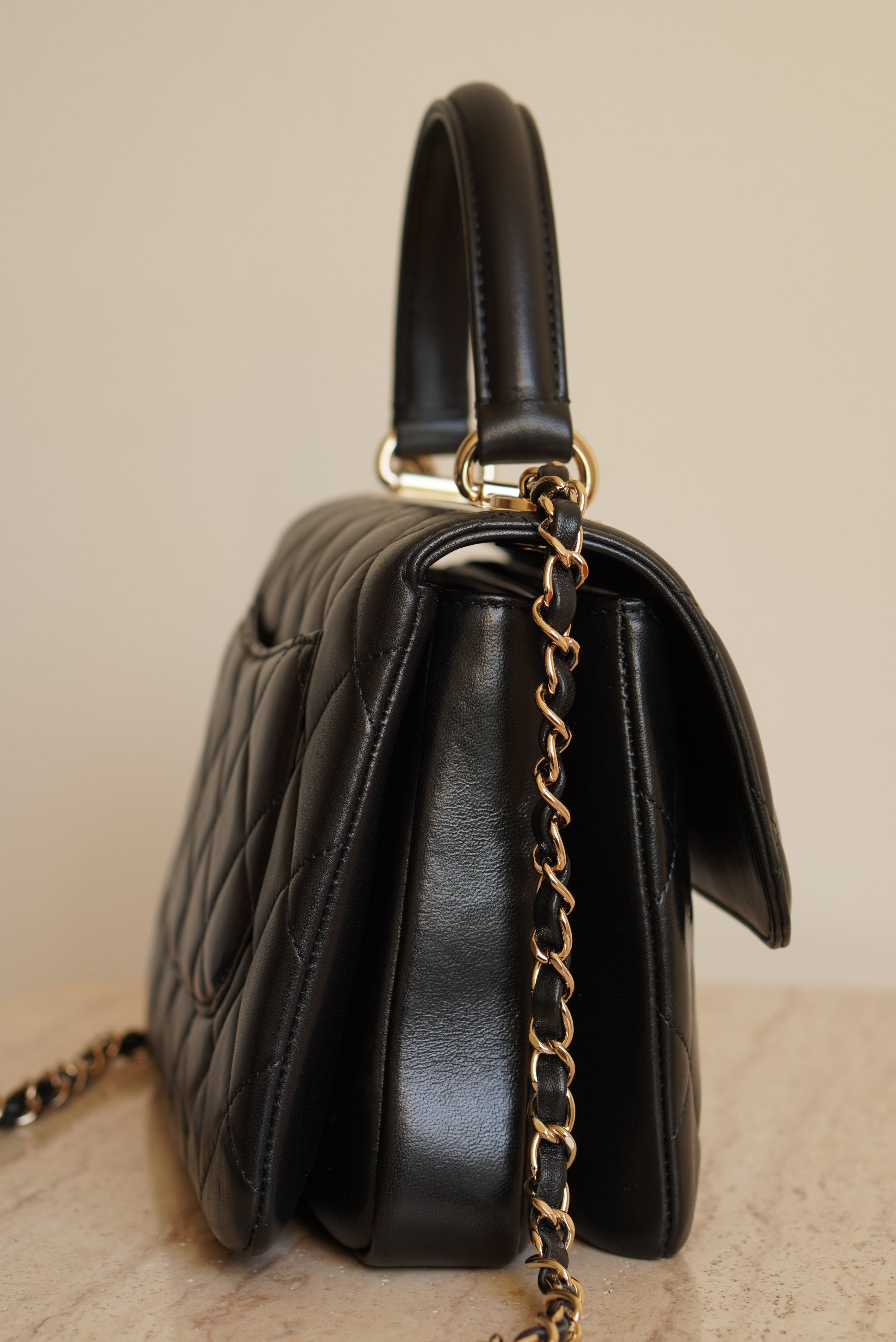 CHANEL CC TRENDY SMALL FLAP BAG | BLACK