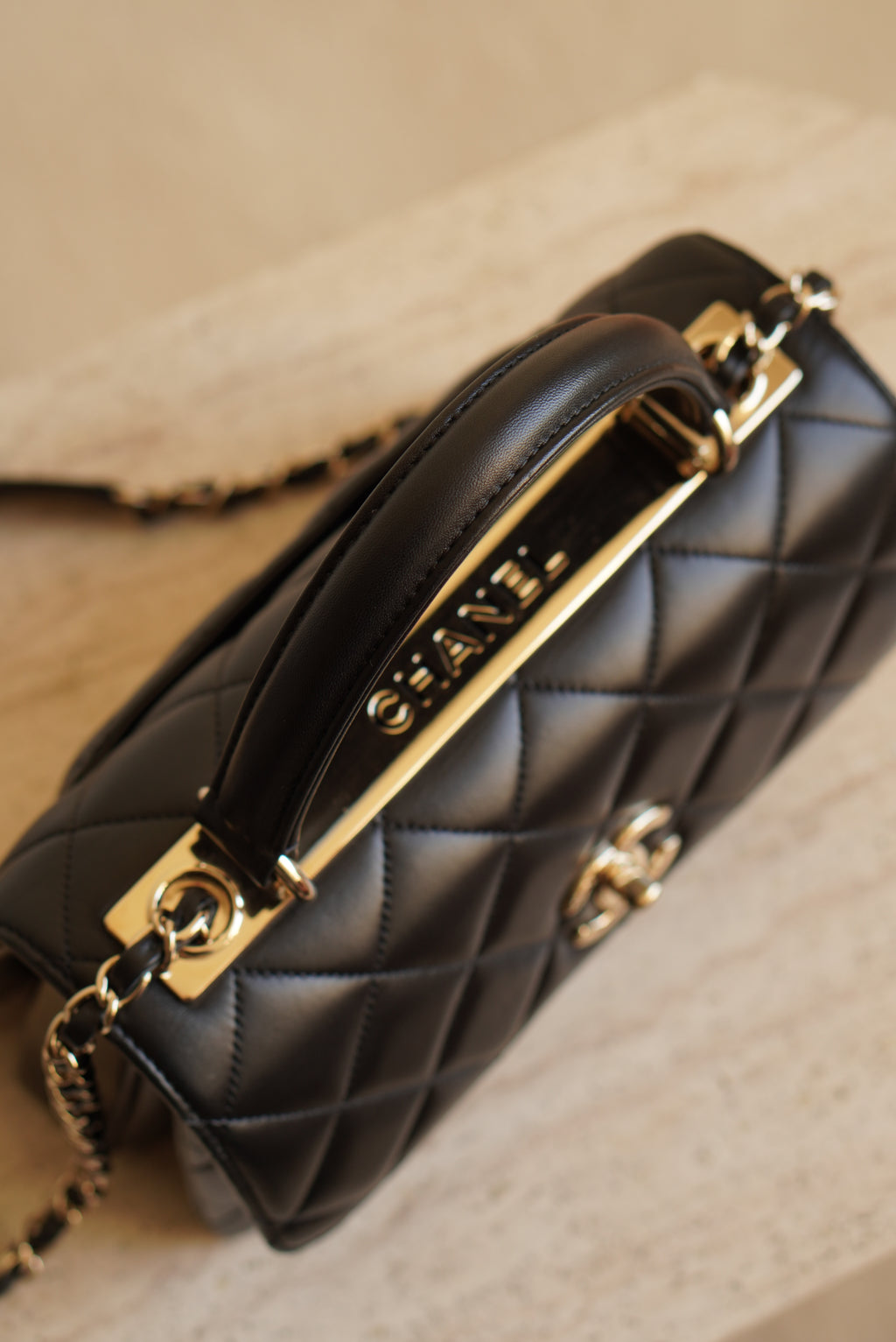 CHANEL CC TRENDY SMALL FLAP BAG | BLACK