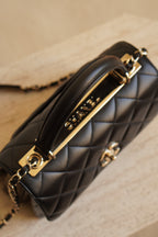 CHANEL CC TRENDY SMALL FLAP BAG | BLACK
