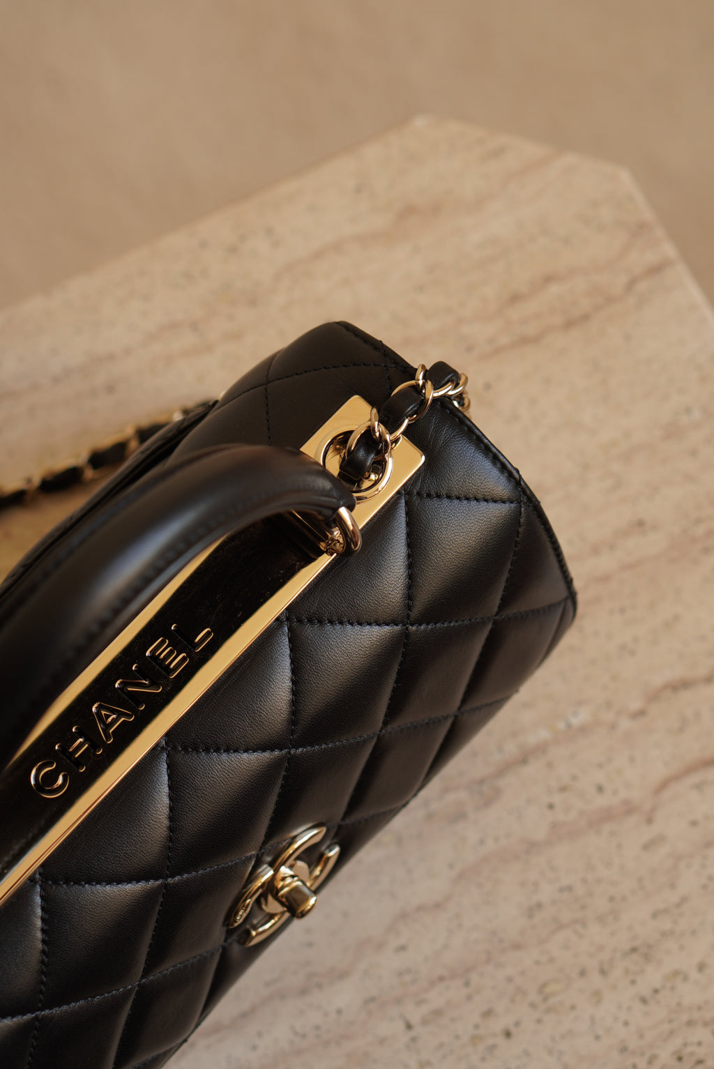 CHANEL CC TRENDY SMALL FLAP BAG | BLACK