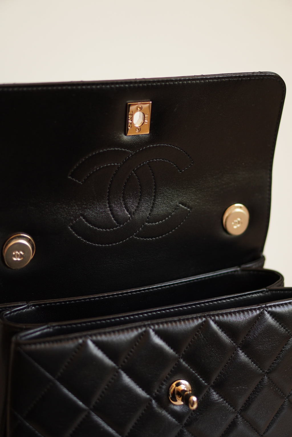 CHANEL CC TRENDY SMALL FLAP BAG | BLACK