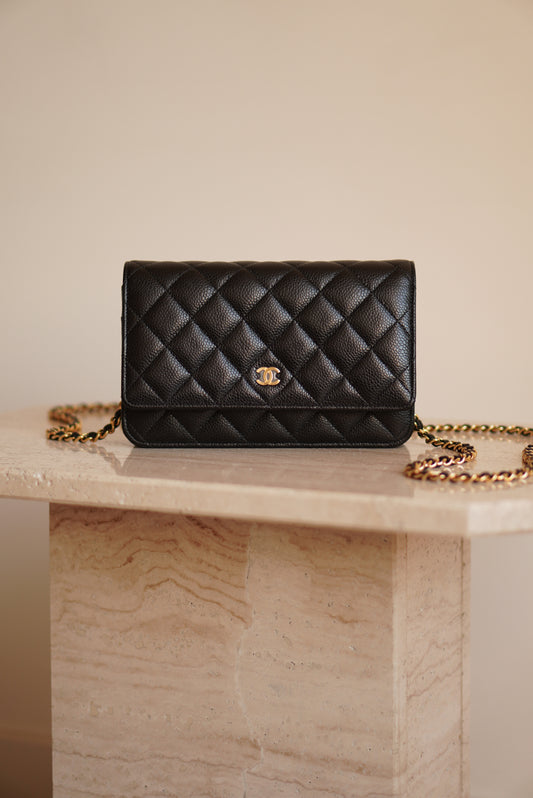 CHANEL WALLET ON CHAIN | BLACK