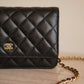 CHANEL WALLET ON CHAIN | BLACK