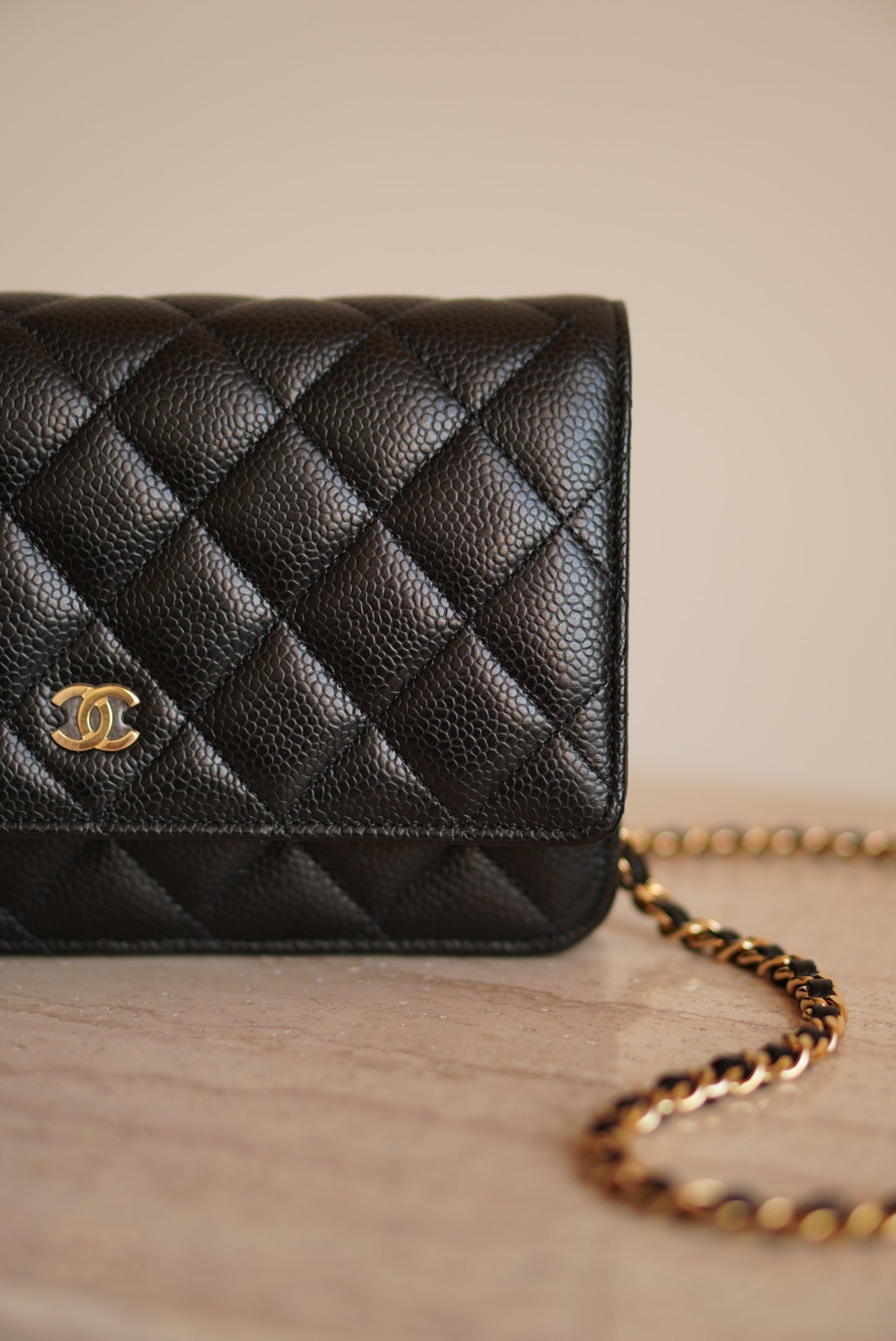 CHANEL WALLET ON CHAIN | BLACK