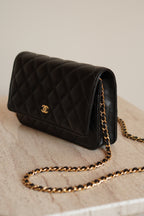 CHANEL WALLET ON CHAIN | BLACK