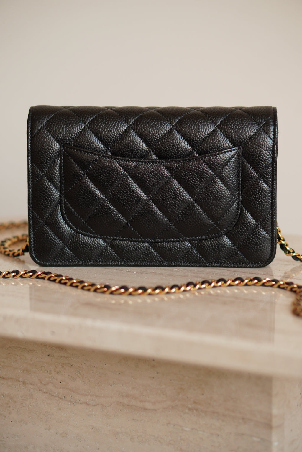 CHANEL WALLET ON CHAIN | BLACK