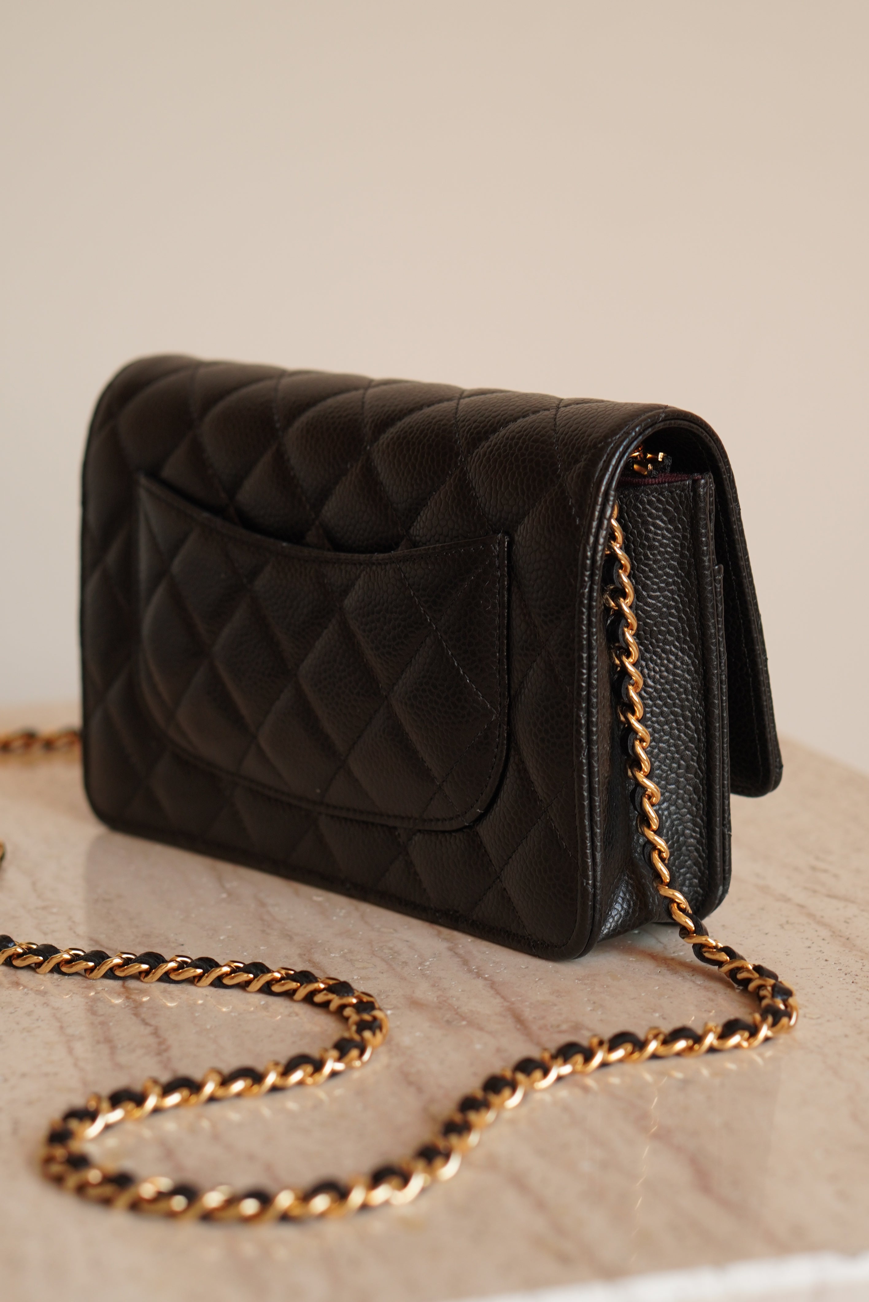 CHANEL WALLET ON CHAIN | BLACK