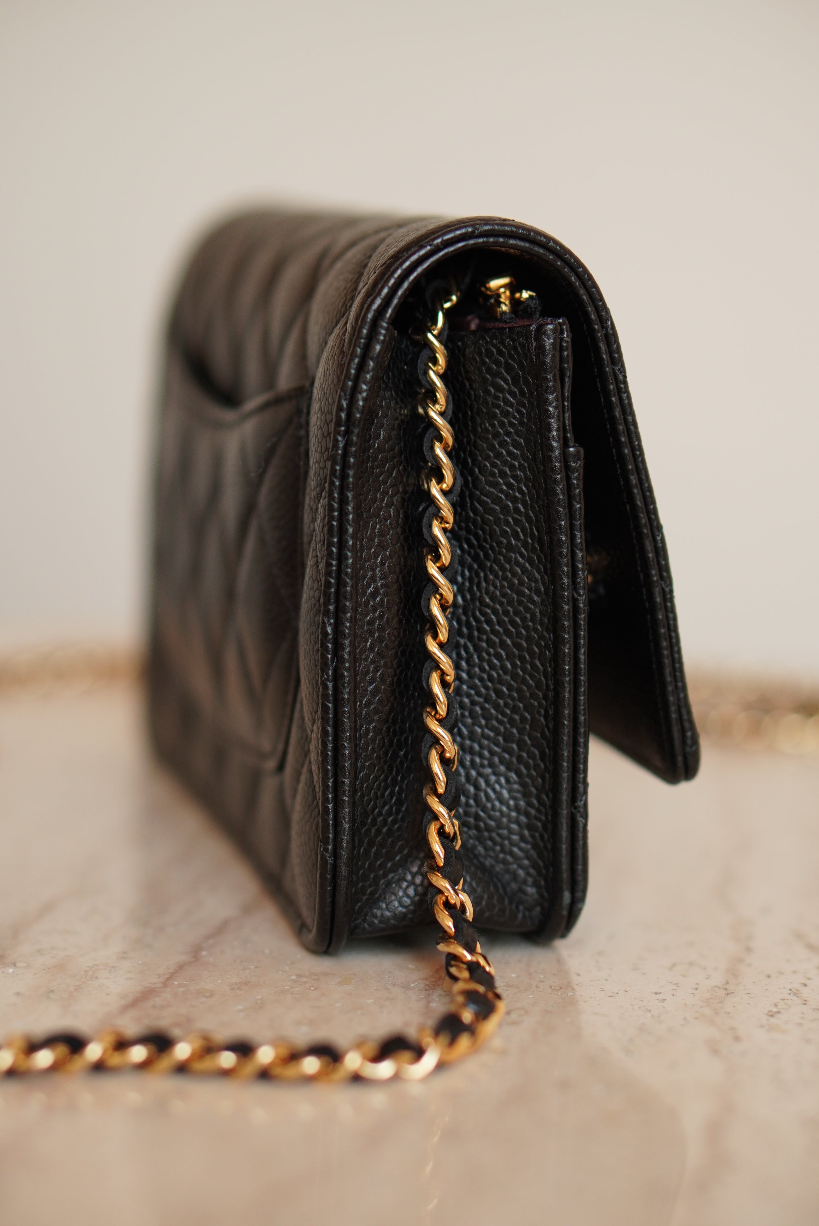 CHANEL WALLET ON CHAIN | BLACK