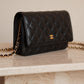 CHANEL WALLET ON CHAIN | BLACK