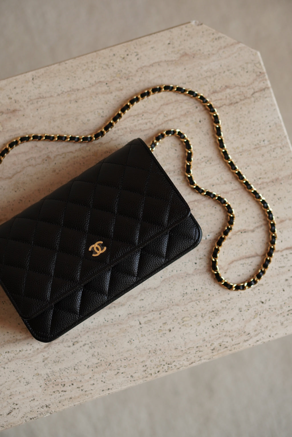 CHANEL WALLET ON CHAIN | BLACK