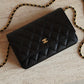 CHANEL WALLET ON CHAIN | BLACK