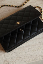 CHANEL WALLET ON CHAIN | BLACK