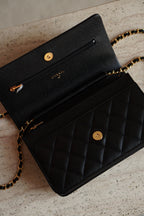 CHANEL WALLET ON CHAIN | BLACK