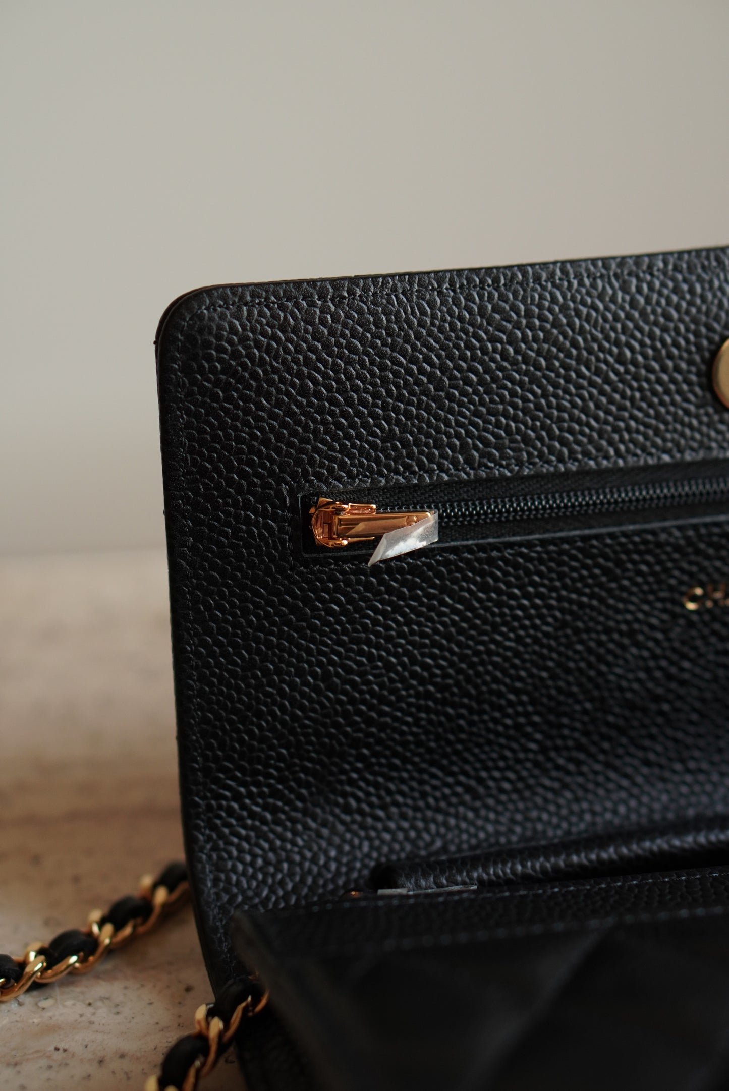 CHANEL WALLET ON CHAIN | BLACK