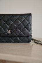 CHANEL WALLET ON CHAIN | BLACK