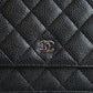 CHANEL WALLET ON CHAIN | BLACK