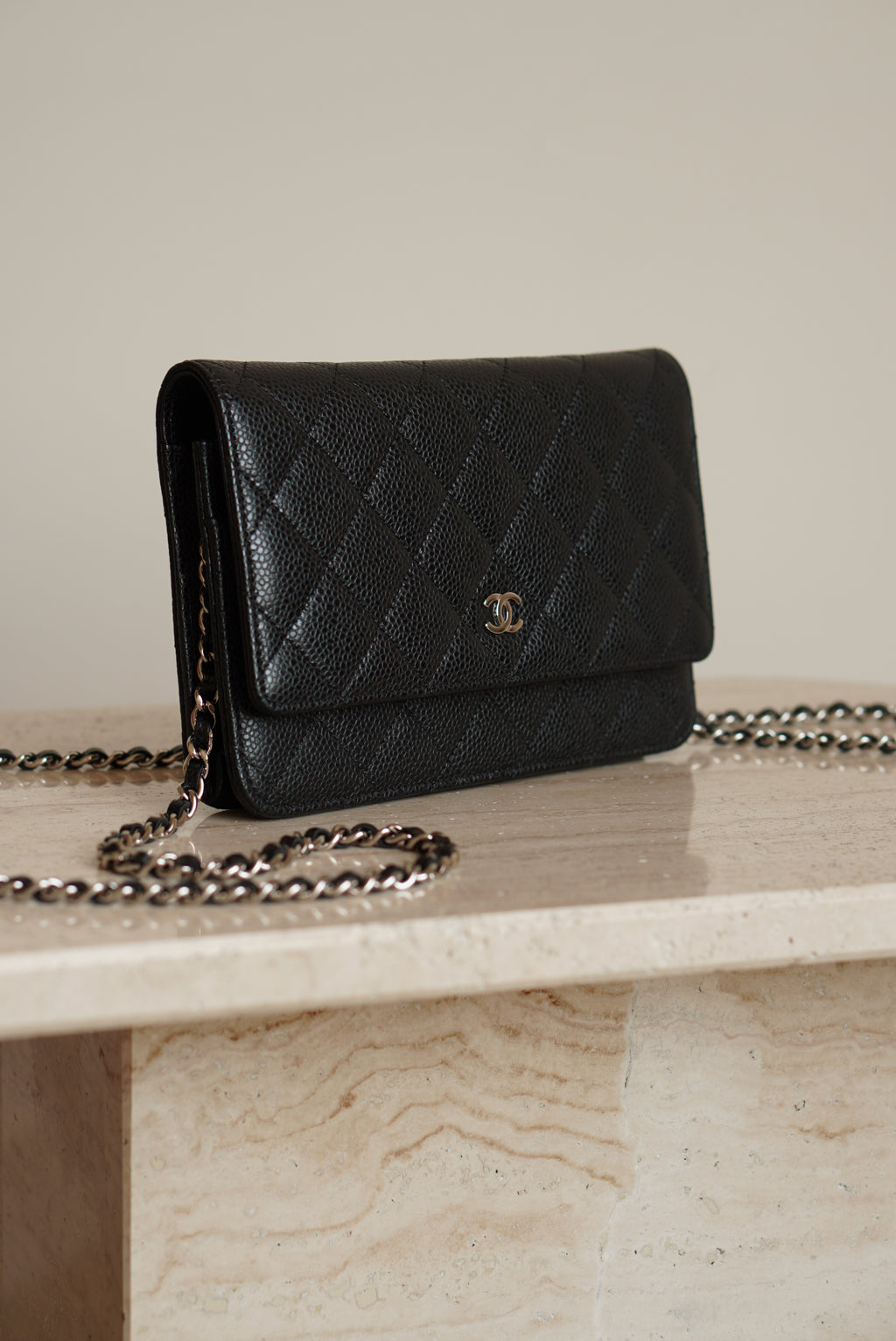 CHANEL WALLET ON CHAIN | BLACK