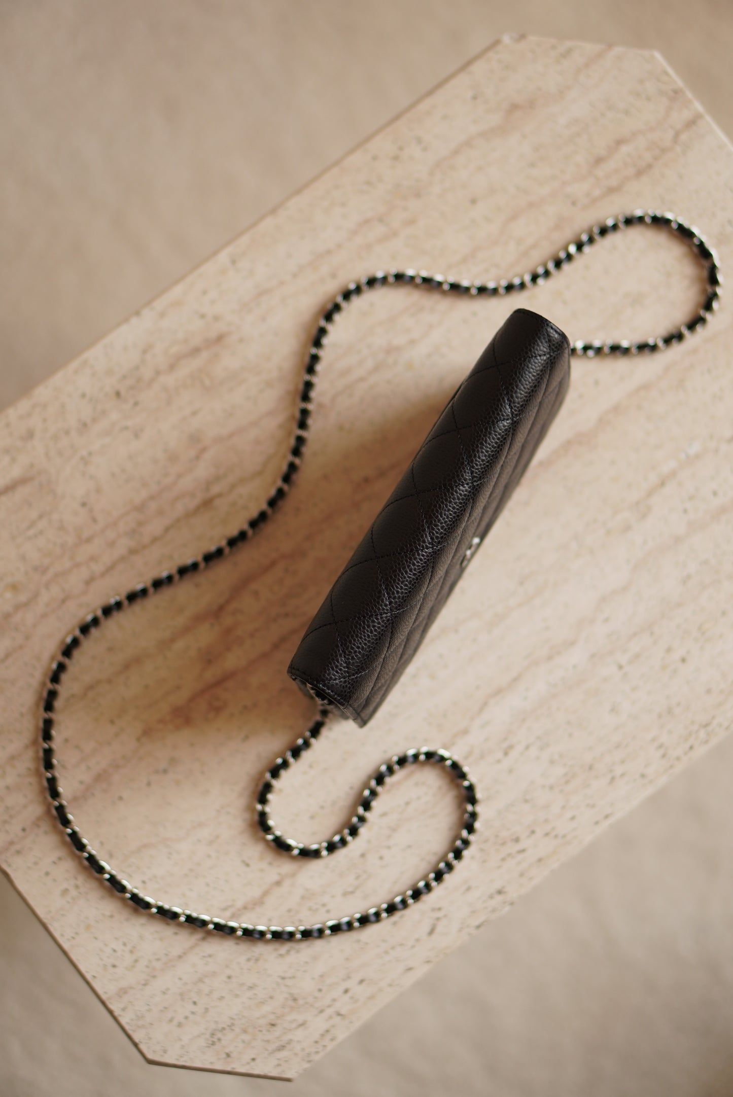 CHANEL WALLET ON CHAIN | BLACK