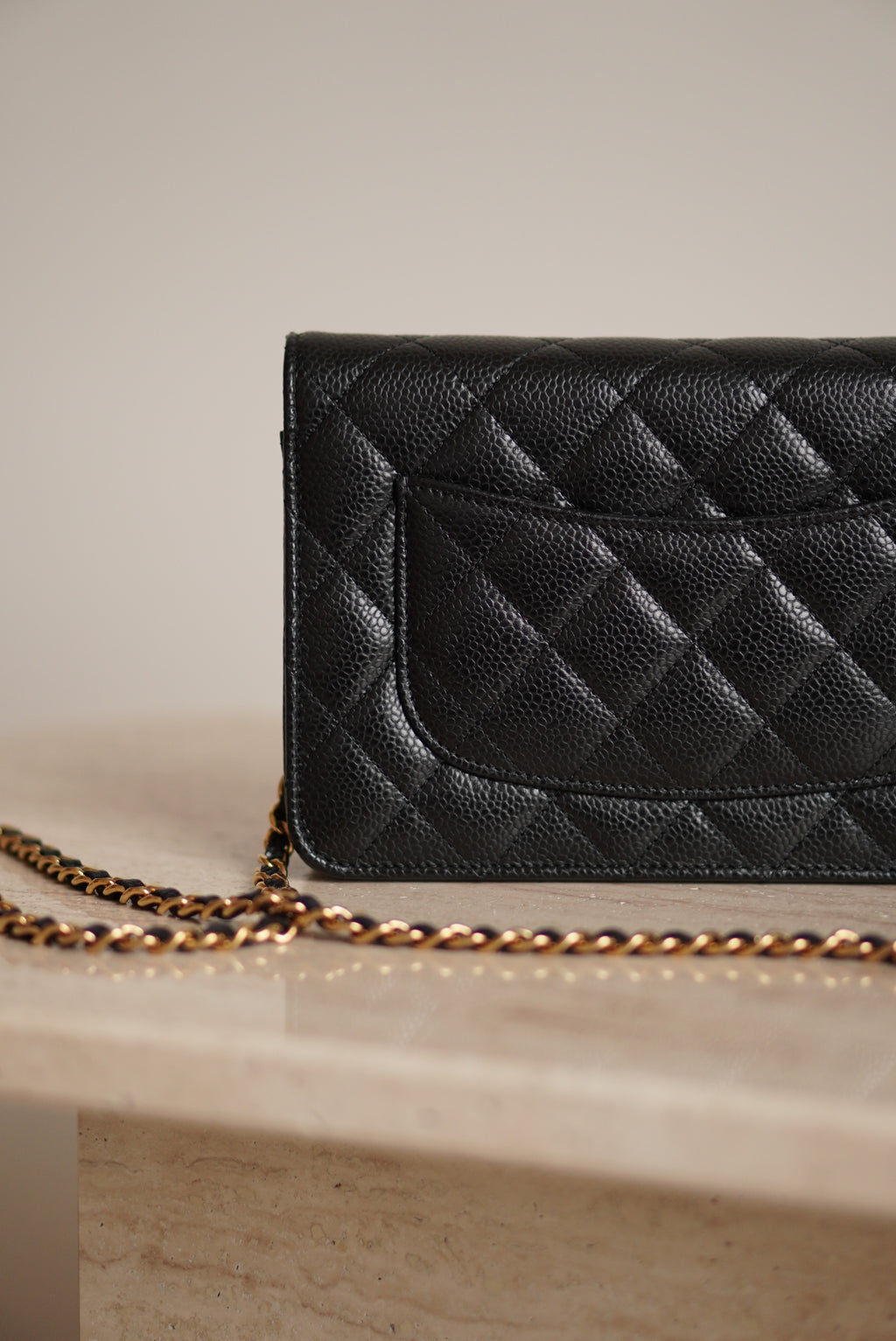 CHANEL WALLET ON CHAIN | BLACK