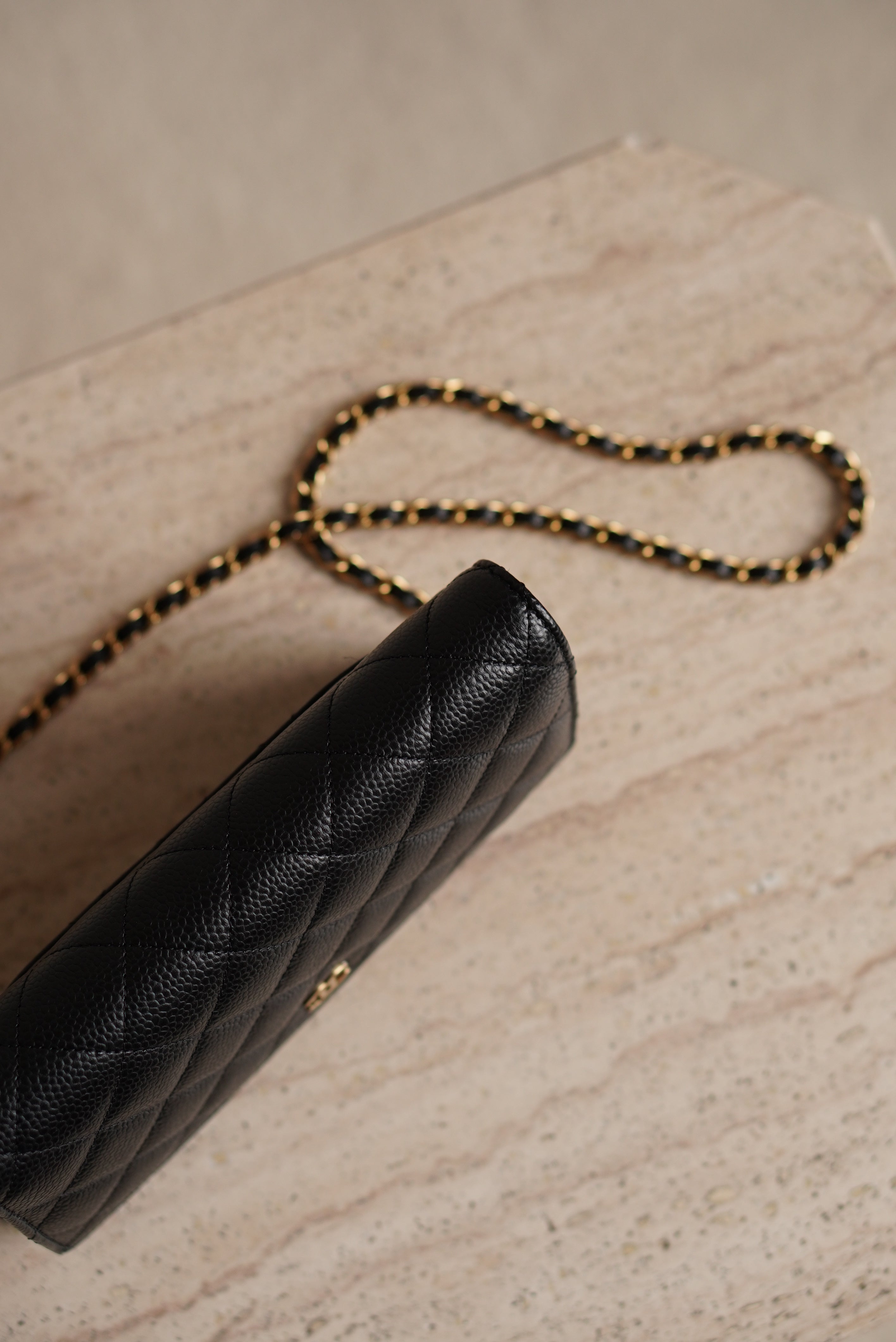 CHANEL WALLET ON CHAIN | BLACK