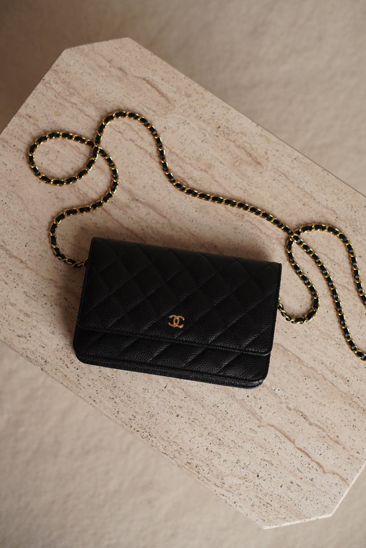 CHANEL WALLET ON CHAIN | BLACK