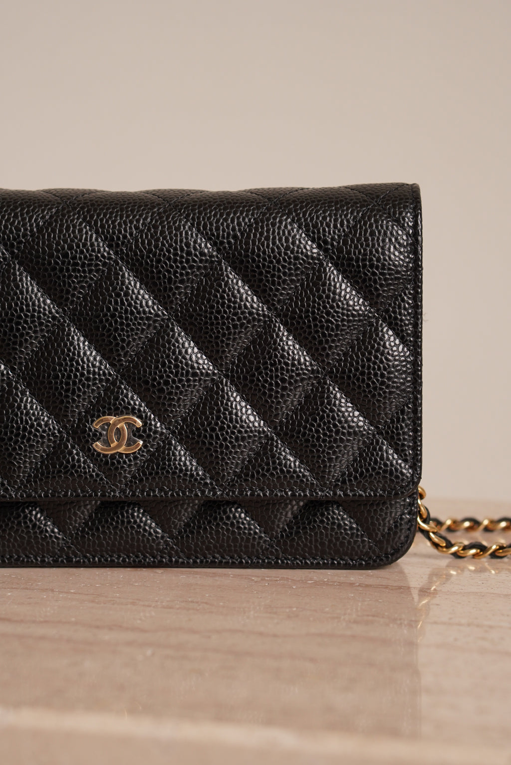 CHANEL WALLET ON CHAIN | BLACK