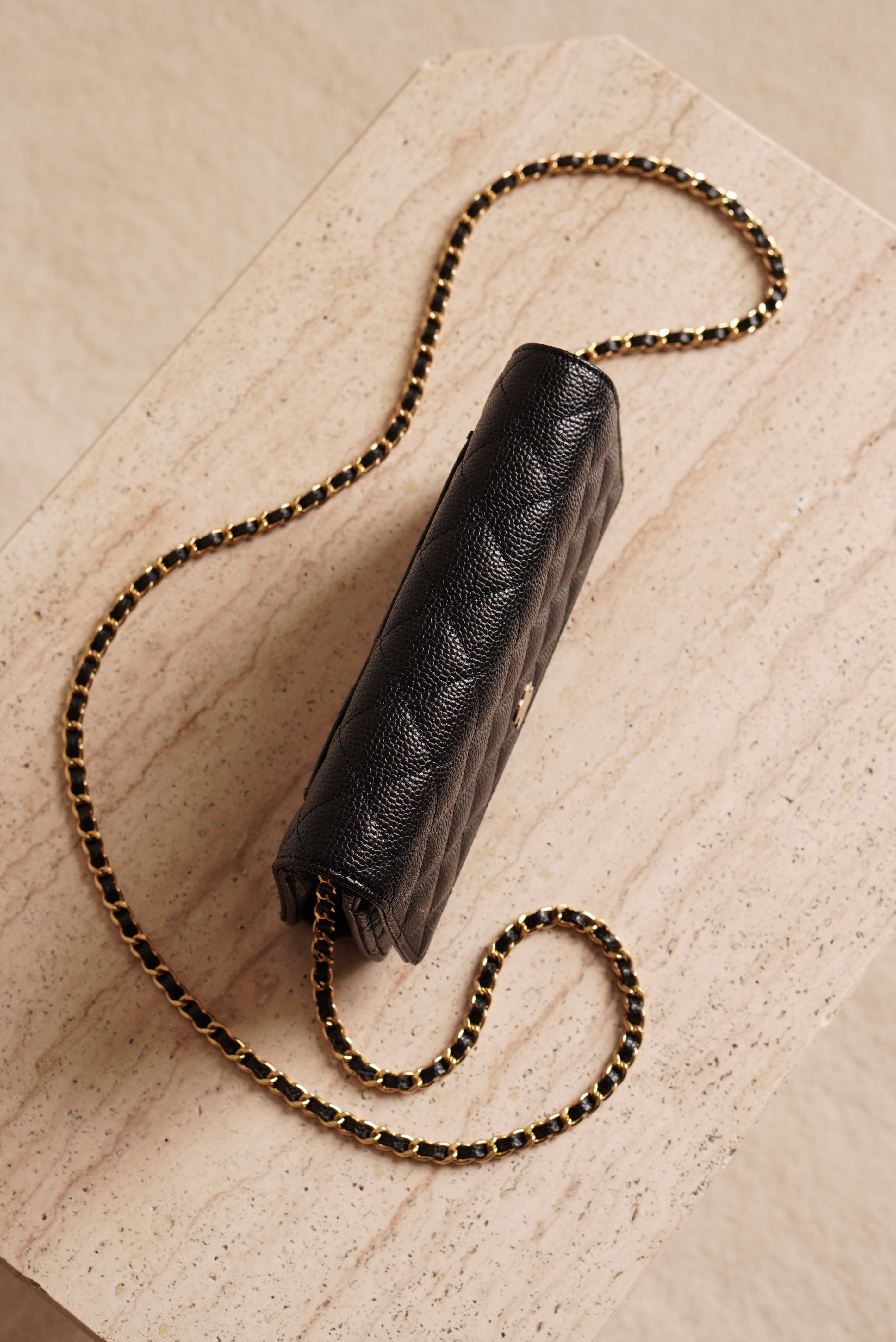 CHANEL WALLET ON CHAIN | BLACK