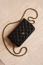 CHANEL WALLET ON CHAIN | BLACK