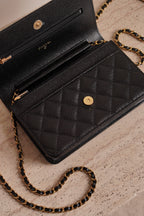 CHANEL WALLET ON CHAIN | BLACK
